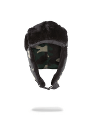 GOLD STENCIL CAMO AVIATOR HAT