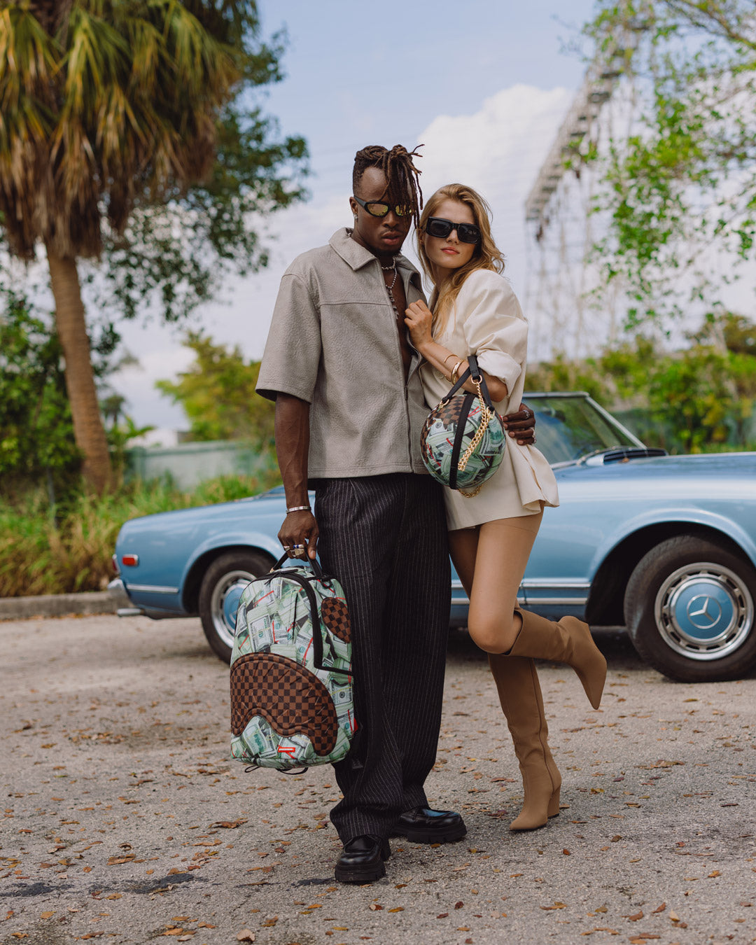 FULLY LOADED GLOBE HANDBAG