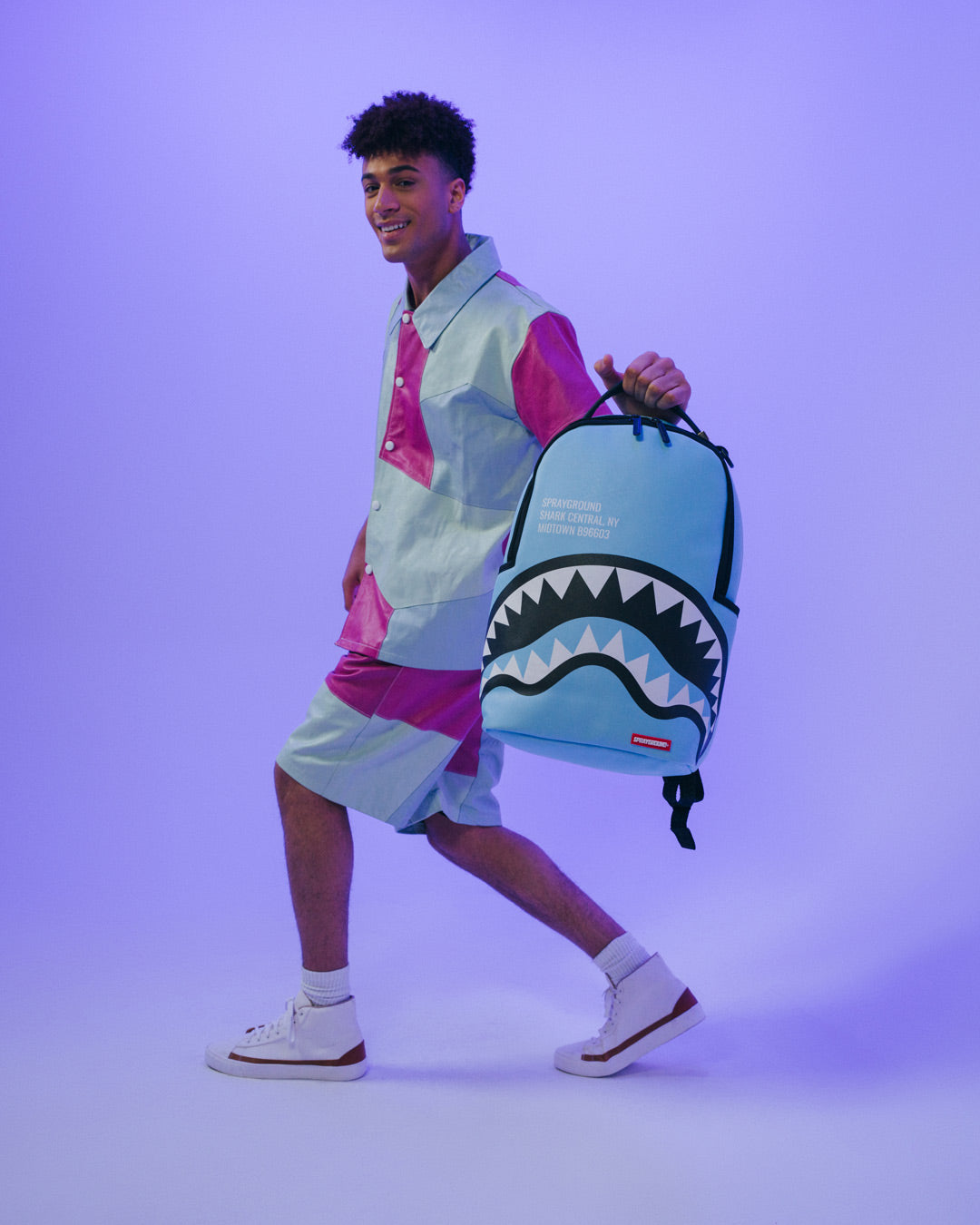 SHARK CENTRAL (BLUE) BACKPACK (DLXV)