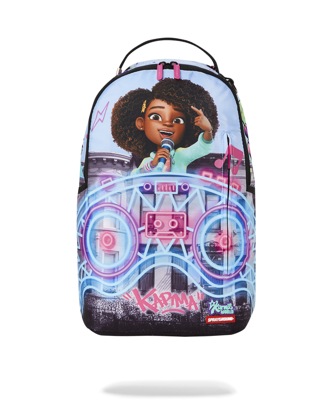 KARMA'S WORLD TURN UP THE VOLUME BACKPACK
