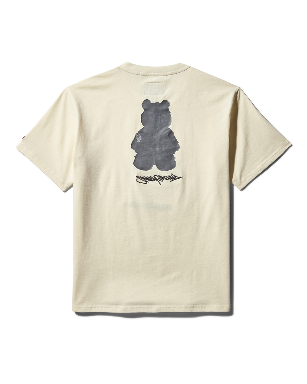 SHORT SLEEVE GRAPHIC MONEY BEAR T-SHIRT (APRICOT)